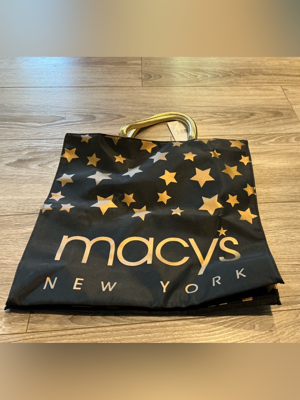 Vintage NWT Herald Square Macys 16 x 15 Tote w/cushioned Handles